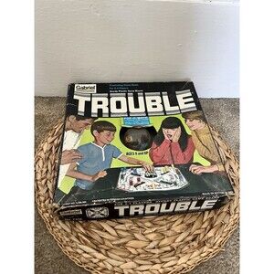 Vintage 1964 Trouble Board Game Kohner Bros. POP-O-MATIC Family Parts + More